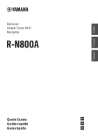 Yamaha R-N800A-quick - Owners manual